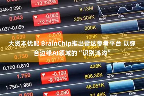 大资本优配 BrainChip推出雷达参考平台 以弥合边缘AI领域的“识别鸿沟”